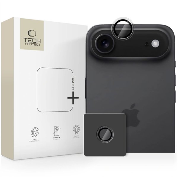 Tempered glass for camera Tech-Protect CamRing Fit+ Apple iPhone Air clear