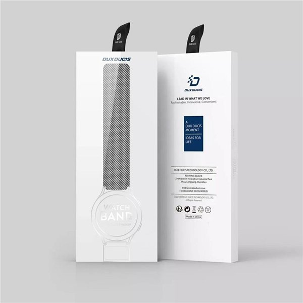 Strap Dux Ducis Milanese Series For Smartwatches 20mm Silver
