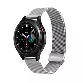 Strap Dux Ducis Milanese Series For Smartwatches 22mm Silver