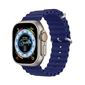 Strap Dux Ducis OceanWave Series Apple Watch 42/44/45/49mm Blue