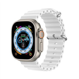 Strap Dux Ducis OceanWave Series Apple Watch 42/44/45/49mm White