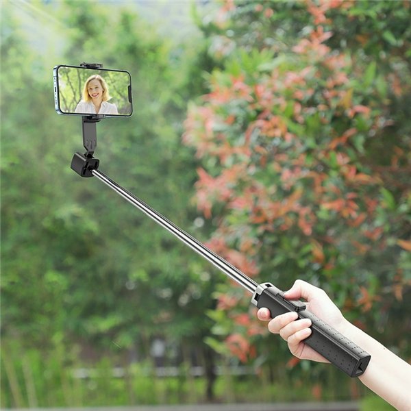 Selfie stick Hoco K18 Wave with tripod function black