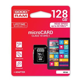 Memory card Goodram microSD 128Gb (class 10) + SD adapter