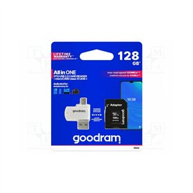 Memory card Goodram microSD 128Gb (class 10) + SD adapter + OTG cardreader