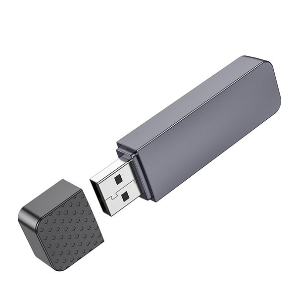 Memory card reader Hoco HB45 2-in-1 USB2.0 grey