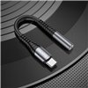 Audio adapteris Hoco LS33 Type-C to 3.5mm pilkas