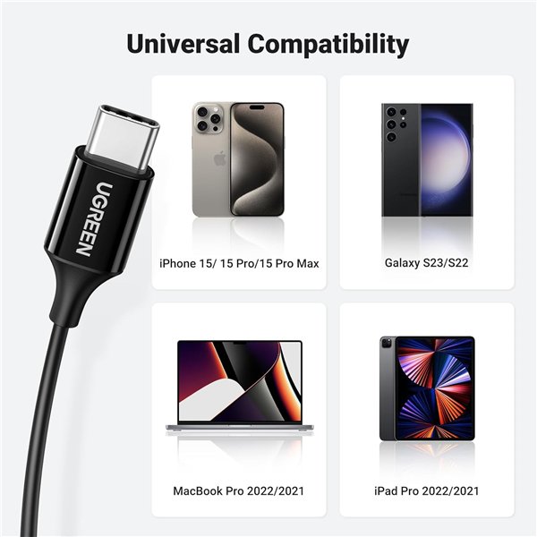 Headphones Ugreen EP103 USB-C (30638) black