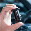 Car charger Acefast B1 Mini 38W USB-C+USB-A black