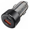 Car charger Acefast B12 60W USB-C/USB-A black