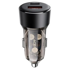 Car charger Acefast B12 60W USB-C/USB-A black