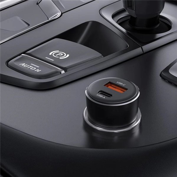 Car charger Acefast B12 60W USB-C/USB-A black