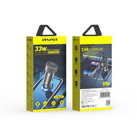 Car charger Awei C-857 33W USB-C/USB-A black