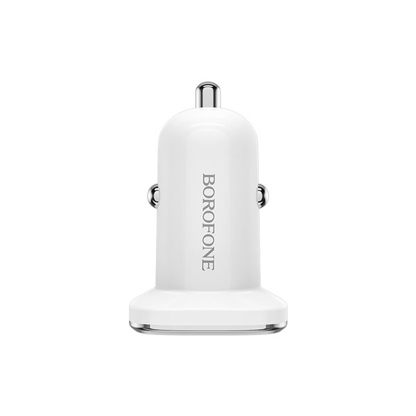 Car charger Borofone BZ12 whit 2 USB connectors (2.4A) white