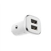 Car charger Borofone BZ12 whit 2 USB connectors (2.4A) white