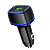 Car charger Borofone BZ14A PD20W+QC3.0 with 2 USB connectors (Type-C to Lightning) black