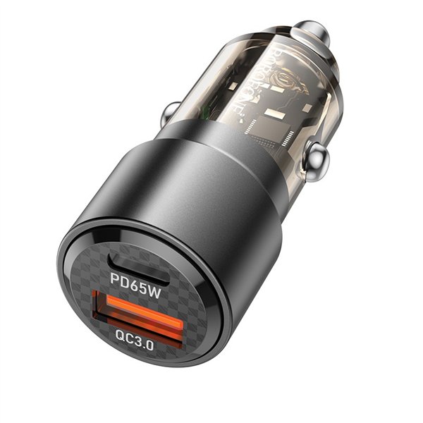 Car charger Borofone BZ20A PD65W+QC3.0 83W black