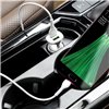 Car charger Hoco Z31 Quick Charge 3.0 (3.4A) with 2 USB connectors + microUSB white