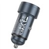 Car charger Hoco Z57A 30W USB-C/USB-A grey