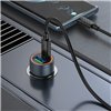Car charger Hoco Z57A 30W USB-C/USB-A grey