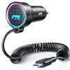 Car charger Joyroom JR-CL07 3-in-1 USB/Type-C 55W + Type-C 1.5m black