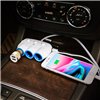 Car socket splitter Hoco C1 with 2 USB port and 3x3.(3.1A) plugs