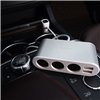 Car socket splitter Hoco Z13 with 2 USB port and 3 plugs