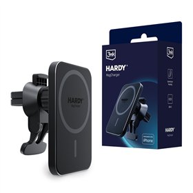 Car charger-holder 3mk Hardy MagCharger 15W black