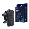 Car charger-holder 3mk Hardy MagCharger 15W black