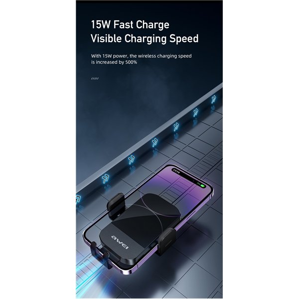 Car charger-holder Awei X43 15W black