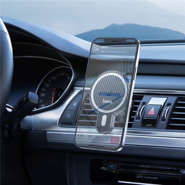 Car charger-holder Hoco CA85 Magsafe 15W black