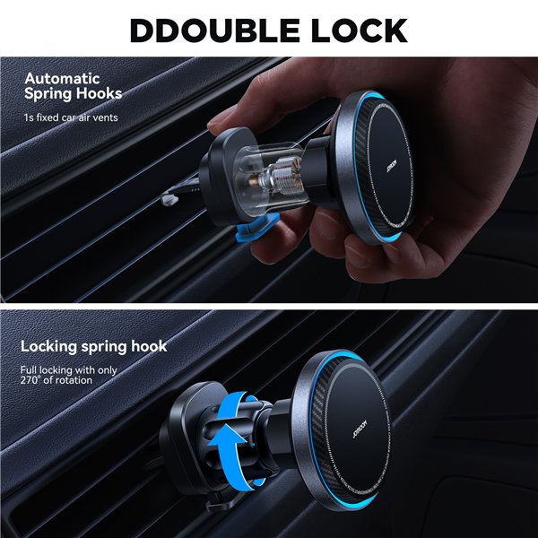 Car charger-holder magnetic Joyroom JR-ZS387 MagSafe 15W 15W black