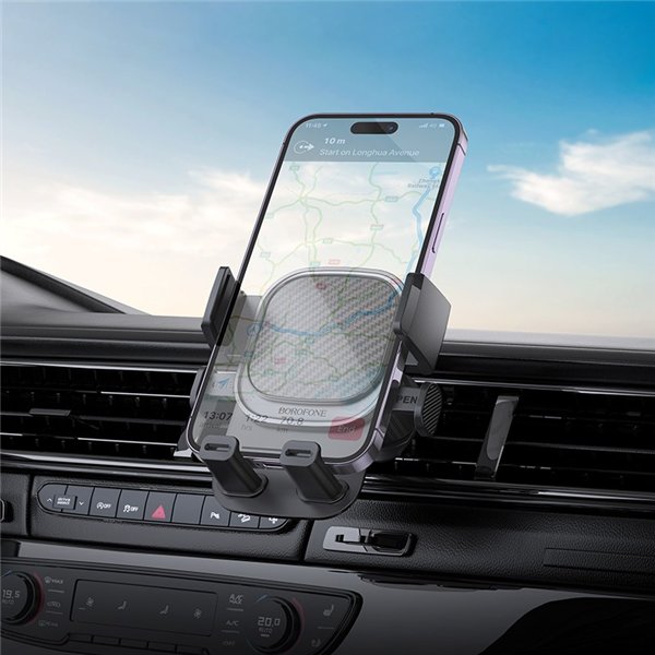 Automobilinis telefono laikiklis Borofone BH120 (air vent) juodas