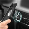Car phone holder Borofone BH6, for using on ventilation grille, magnetic fixing, black