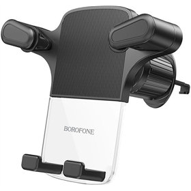 Car phone holder Borofone BH86 for using on ventilation grille black
