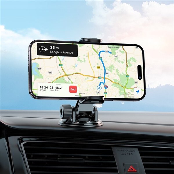 Car phone holder Borofone BH89 dashboard mounting black