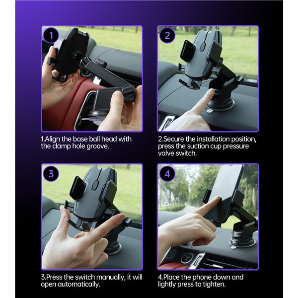 Car phone holder Choetech H043 black