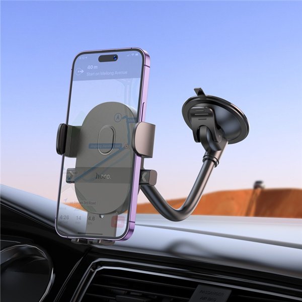 Car phone holder Hoco H20 (windshield) black