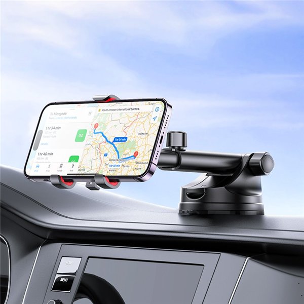 Car phone holder Hoco H22 (dashboard/windshield) black