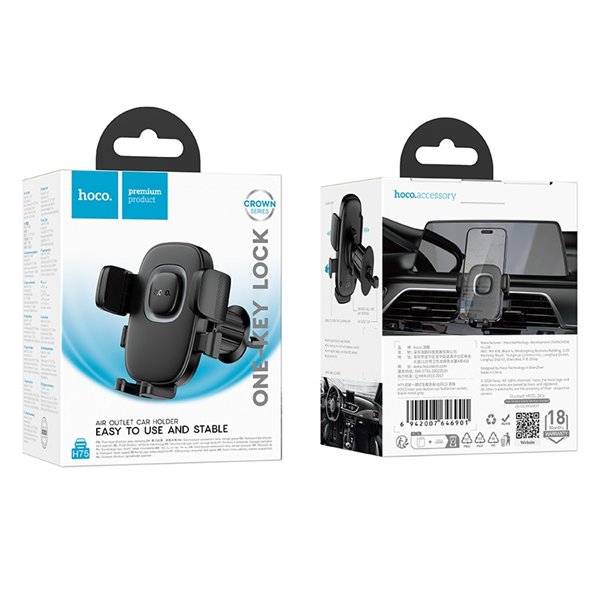 Car phone holder Hoco H75 (air vent) black