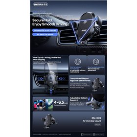 Car phone holder Remax RM-C02 (air vent) black