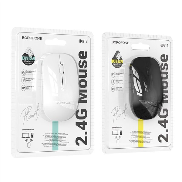 Wireless mouse Borofone BG14 white