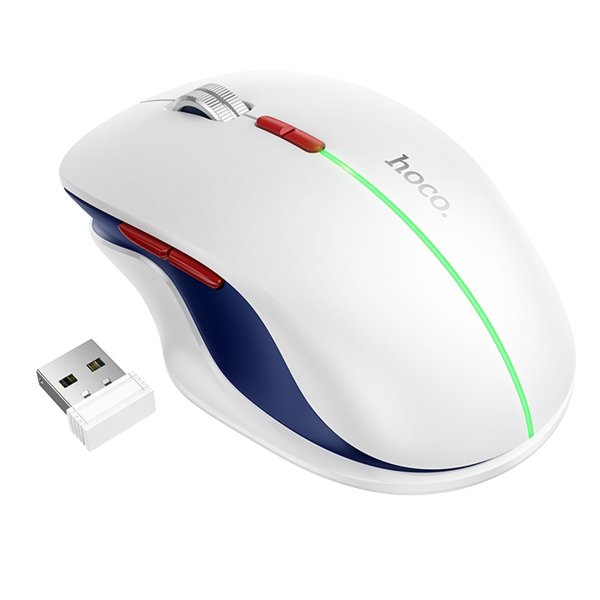 Wireless mouse Hoco GM40 RGB white