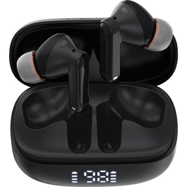 Belaidės ausinės Acefast W1 ANC juodos