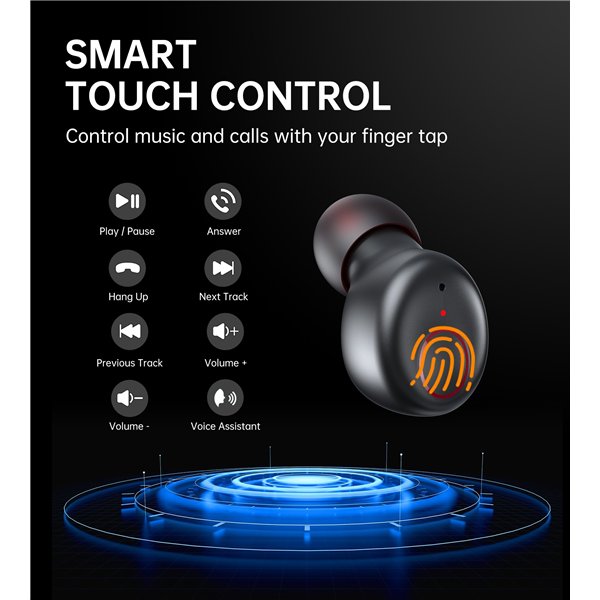 Wireless headphones Choetech BH-T16 Hi-Fi Bean TWS black