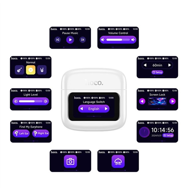 Wireless headphones Hoco EQ14 black