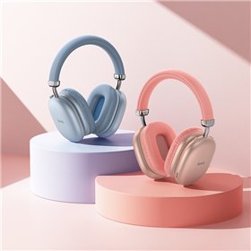 Belaidės ausinės Hoco W35 Max rožinės