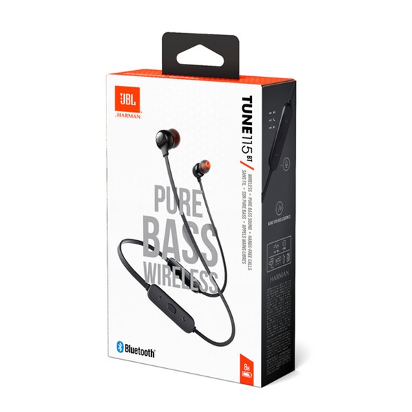 Bluetooth headphones JBL Tune T115BT black