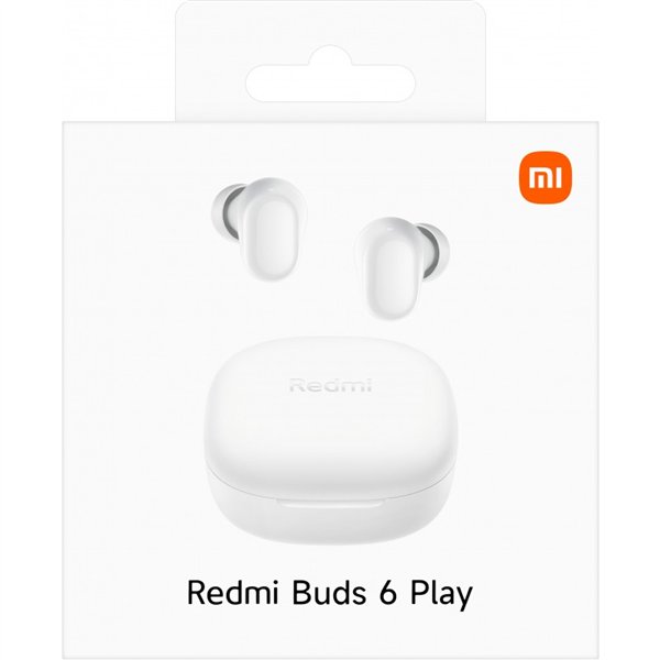 Belaidės ausinės Xiaomi Redmi Buds 6 Play baltos BHR8773GL