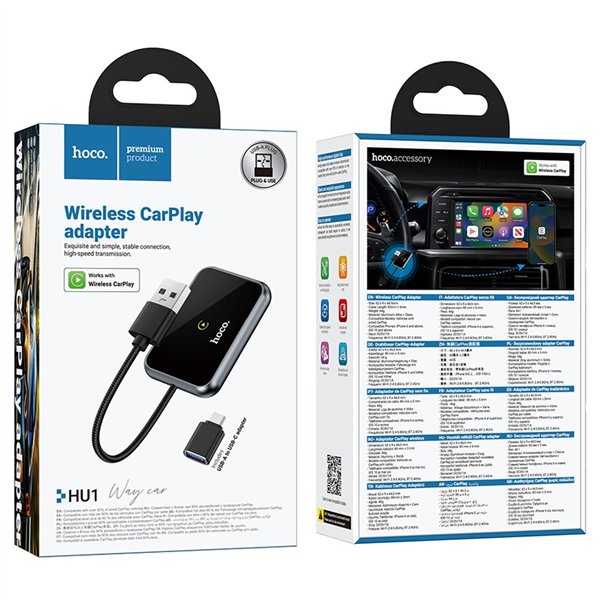 Wireless CarPlay adapter Hoco HU1 black