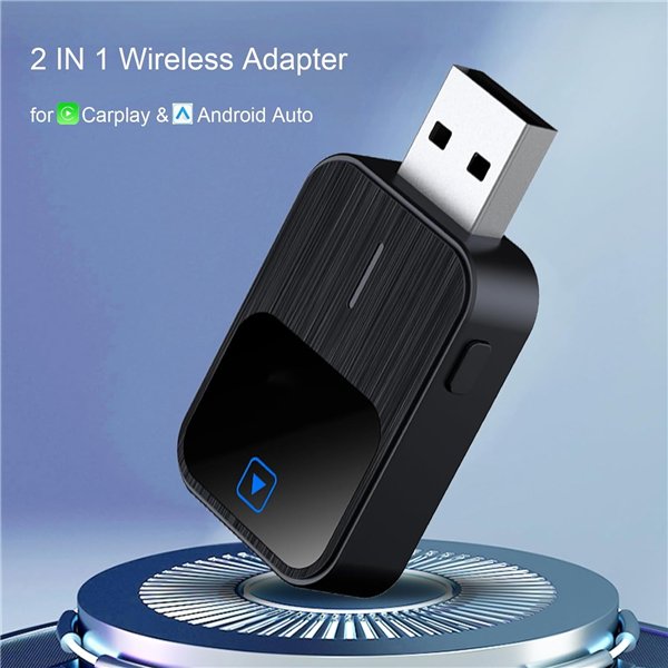 Wireless CarPlay/Android Auto adapter Reach K2 black